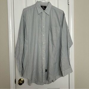 Vintage 90s RRL Double RL Ralph Lauren Striped Button Down Cotton Dress Shirt XL